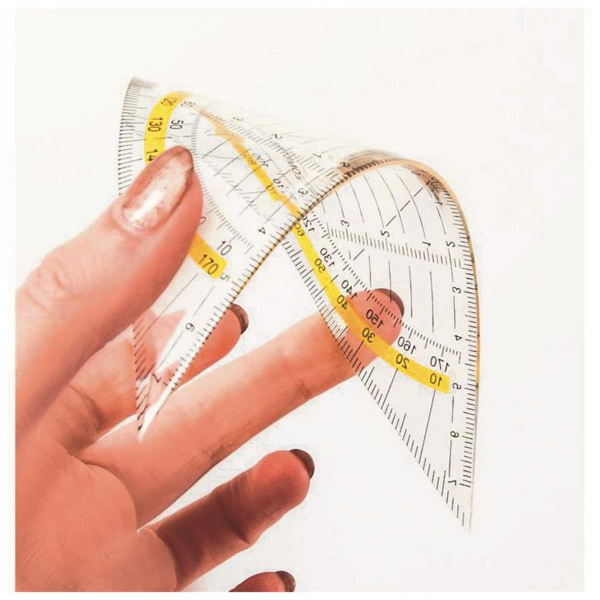Stylex Geometriedreieck 16cm biegsam