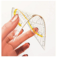 Stylex Geometriedreieck 16cm biegsam