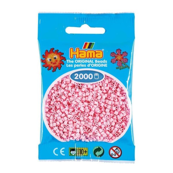 Hama 2000 Mini Bügelperlen 95 - Pastel Rosa