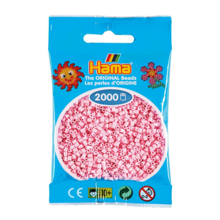 Hama 2000 Mini Bügelperlen 95 - Pastel Rosa