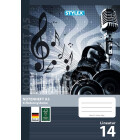 2x Stylex Notenheft DIN A5 16 Blatt