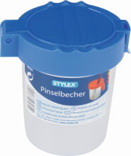 2 X Stylex Pinselbecher Set Blau und Rot