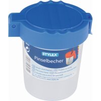 2 X Stylex Pinselbecher Set Blau und Rot