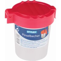 2 X Stylex Pinselbecher Set Blau und Rot