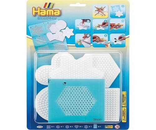 Hama MOBILE Ring und  Midi Stiftplatten 5er Set Haftfolie Bead Tac Steckplatten