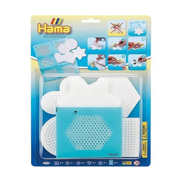 Hama MOBILE Ring und  Midi Stiftplatten 5er Set Haftfolie Bead Tac Steckplatten