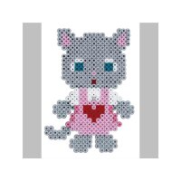 Hama Midi Bügelperlen Set Anziehkatze