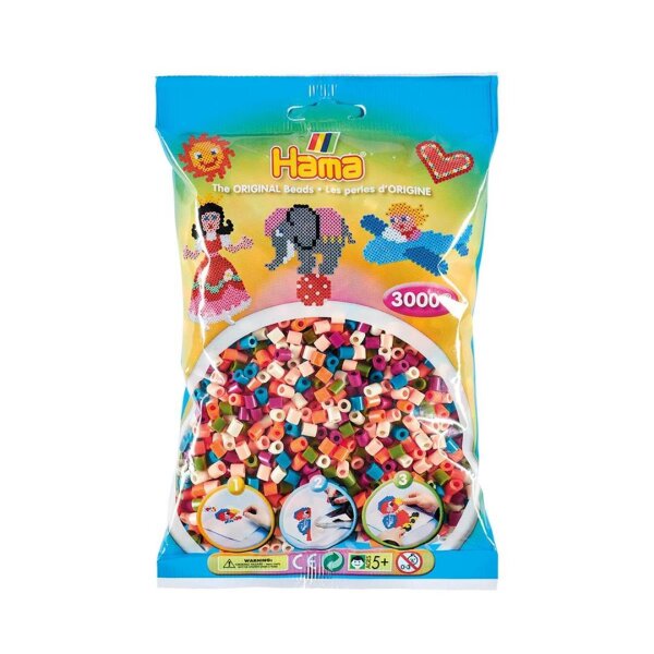 Hama 3000 Midi Bügelperlen - Mix 58