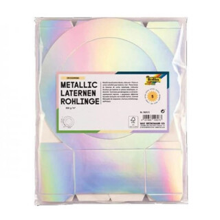 Folia Laternen Rohlinge metallic 5 Stück -...