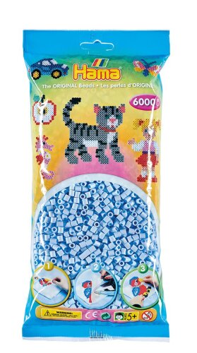 Hama 6000 Midi Bügelperlen - Pastell Eisblau