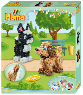 Hama Geschenkpackung - 3-D Hund und Katze