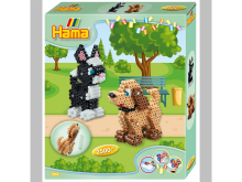 Hama Midi Bügelperlen Set / Hund + Katze 3D