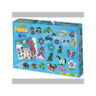 Hama Midi Bügelperlen Geschenkbox mit 21000 Perlen...