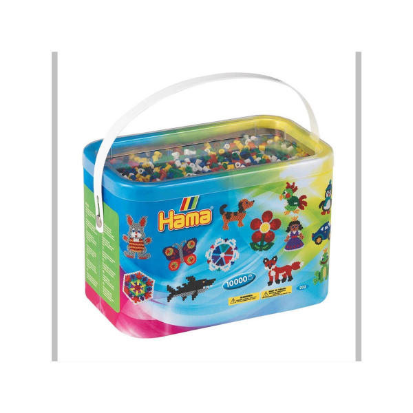 Hama 10000 Midi Bügelperlen Box - Mix 6 Farben