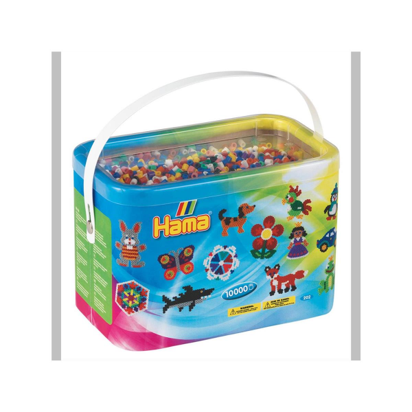 Hama 10000 Midi Bügelperlen Box - Mix 10 Farben