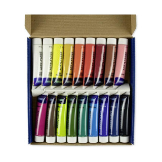 Stylex Kreativ-Set mit 29 Teilen - Leinwand Acrylfarben...