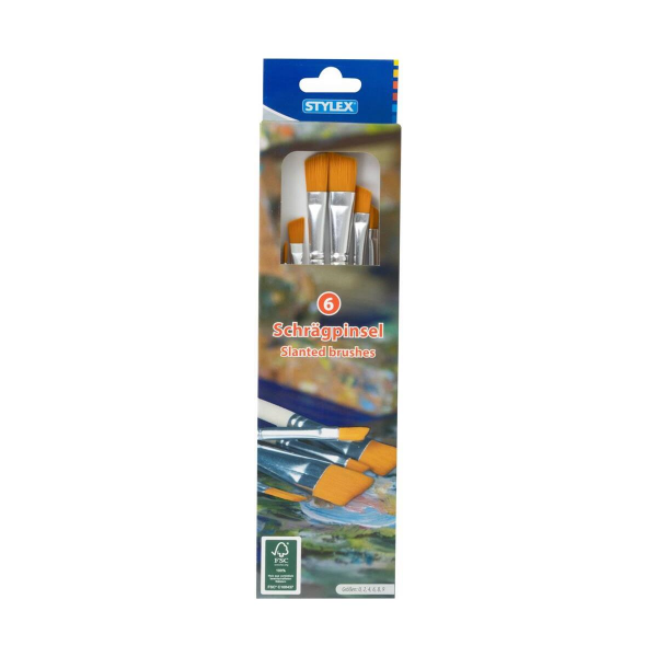 Stylex Schrägpinsel 6er Set