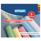 Stylex Straßenkreide mit 10 farbigen Stangen