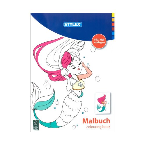 2er Set Stylex Malbücher mit 32 Seiten - Arielle/Kind