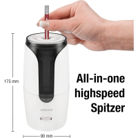 JOLLY Allround Elektrospitzer -Herbert-Großer elektrischer Spitzer für alle Stifte