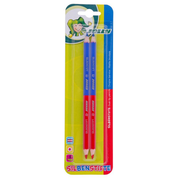 JOLLY Supersticks Silbenstift Rot-Blau 2er Blister